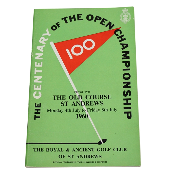 Lot Detail - 1960 Open Championship at St. Andrews Programme - Kel Nagle  Winner