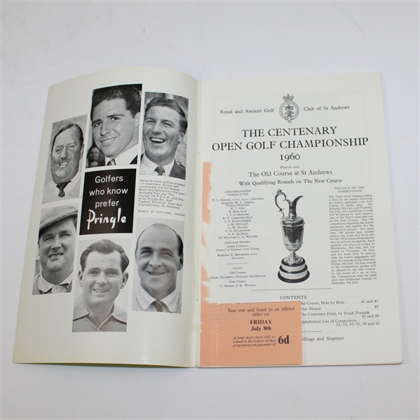 1960 Open Championship at St. Andrews Programme - Kel Nagle Winner