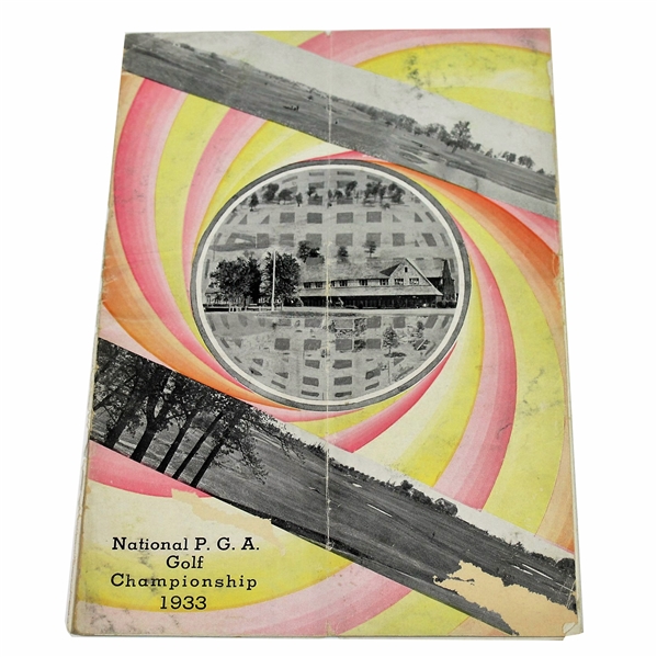 1933 PGA Championship at Blue Mound CC Program - Gene Sarazen Winner