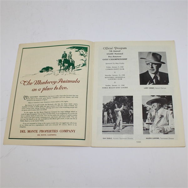 1948 National Pro-Amateur Championship Program - Lloyd Mangrum Winner