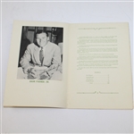 1935 Testimonial Dinner Program Honoring Sam Parks, Jr. - South Hills CC