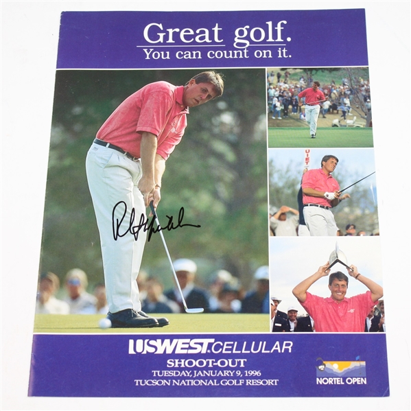 Multi-Signed 1996 US West Shoot-Out Program - Mickelson (x2), and others JSA ALOA