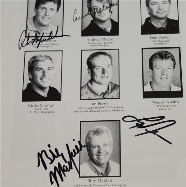 Multi-Signed 1996 US West Shoot-Out Program - Mickelson (x2), and others JSA ALOA
