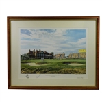 Seve Ballesteros Signed 1988 Triumph at 18th Open Championship Art Print JSA ALOA
