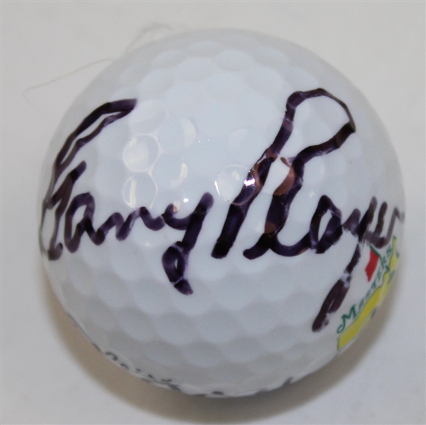 Big Three Signed Masters Logo Golf Ball - Palmer, Nicklaus, & Player! JSA #Y79128