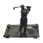 Mounted Golfer in Ash Tray - Post-Swing