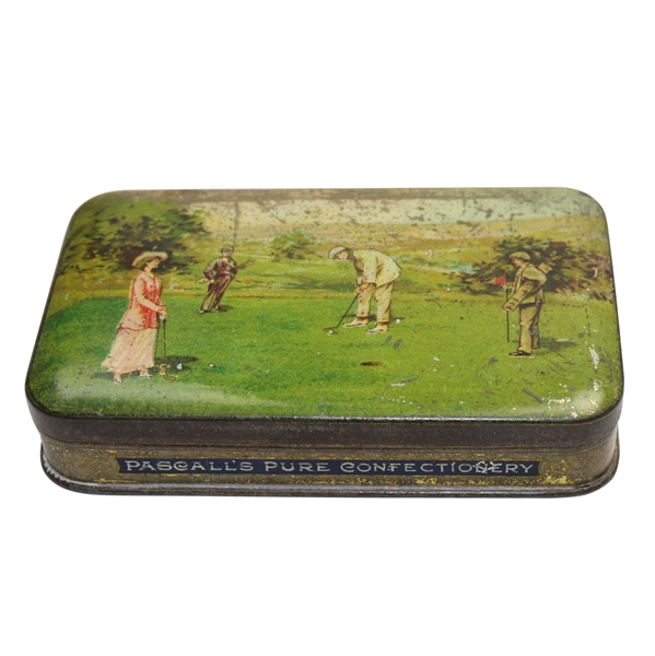 Vintage Pascalls Pure Confectionery Ton with Golf Scene - Purity/Sweetness Trade Mark