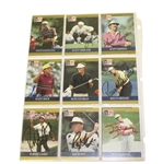 Lot of Ninety-Six 1991 Pro-Set Signed Golf Cards JSA COA