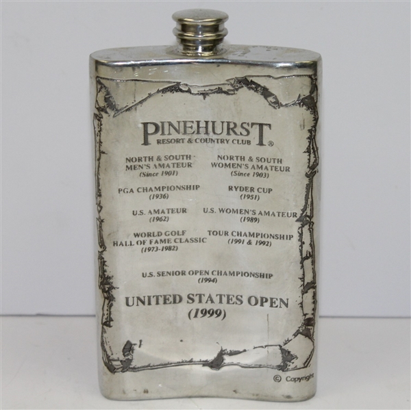 Pinehurst No. 2 Golf Pewter Flask - Made in England