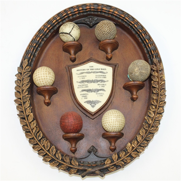 History of the Golf Ball Display - Feathery-Gutta-Bramble-Haskell