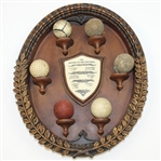 History of the Golf Ball Display - Feathery-Gutta-Bramble-Haskell