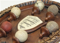 History of the Golf Ball Display - Feathery-Gutta-Bramble-Haskell
