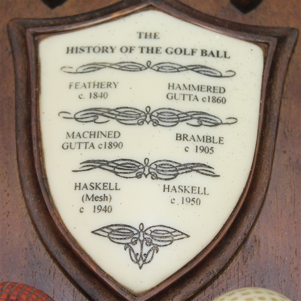History of the Golf Ball Display - Feathery-Gutta-Bramble-Haskell