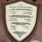 History of the Golf Ball Display - Feathery-Gutta-Bramble-Haskell