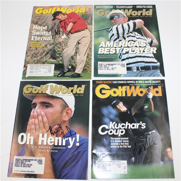 Lot of Twenty Signed Golf World Magazines JSA ALOA