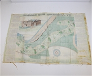 Old Course at St. Andrews Cloth Map Banner
