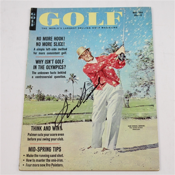 Sam Snead Signed Golf Digest Magazine - May 1964 JSA ALOA