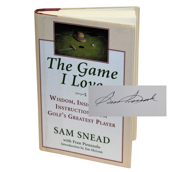 Sam Snead Signed Book The Game I Love JSA ALOA