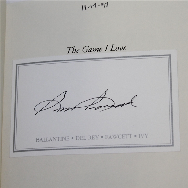 Sam Snead Signed Book 'The Game I Love' JSA ALOA