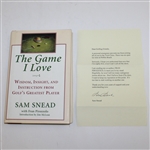 Sam Snead Signed Book 'The Game I Love' JSA ALOA