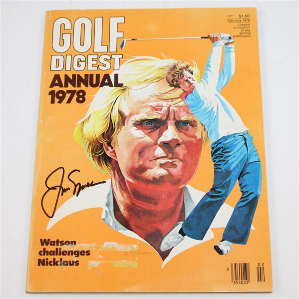 Jack Nicklaus Signed Golf Digest Magazine - February 1978 JSA ALOA