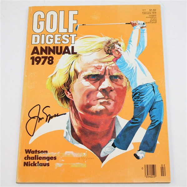 Jack Nicklaus Signed Golf Digest Magazine - February 1978 JSA ALOA