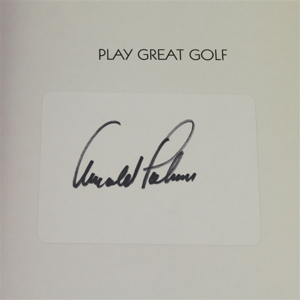 Arnold Palmer Signed Book 'Play Great Golf' JSA ALOA
