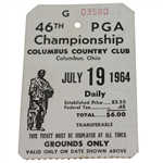 1964 PGA Championship at Columbus Country Club Final Round Ticket #G03580
