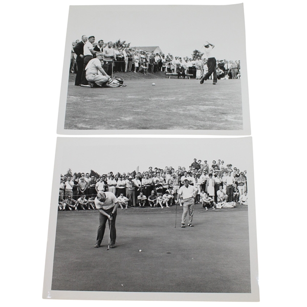 Lot of Two 1960's Jack Nicklaus & Arnold Palmer Original Photos