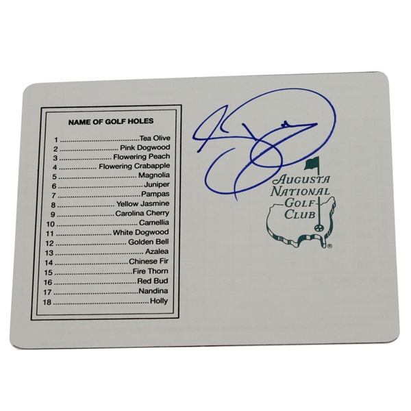 Jason Day Signed Augusta National Scorecard JSA ALOA