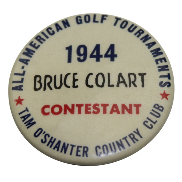 1944 All-American Tam OShanter Contestant Badge - Bruce Colart
