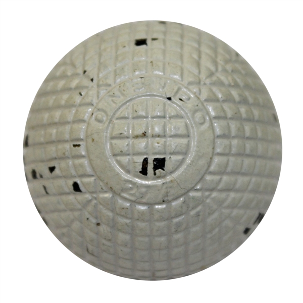 Vintage Mint Condition Oneupo Gutta Golf Ball - Circa 1900