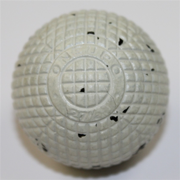 Vintage Mint Condition Oneupo Gutta Golf Ball - Circa 1900