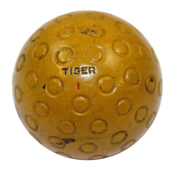 U.S. Royal Tiger Yellow Golf Ball - Circa 1930s