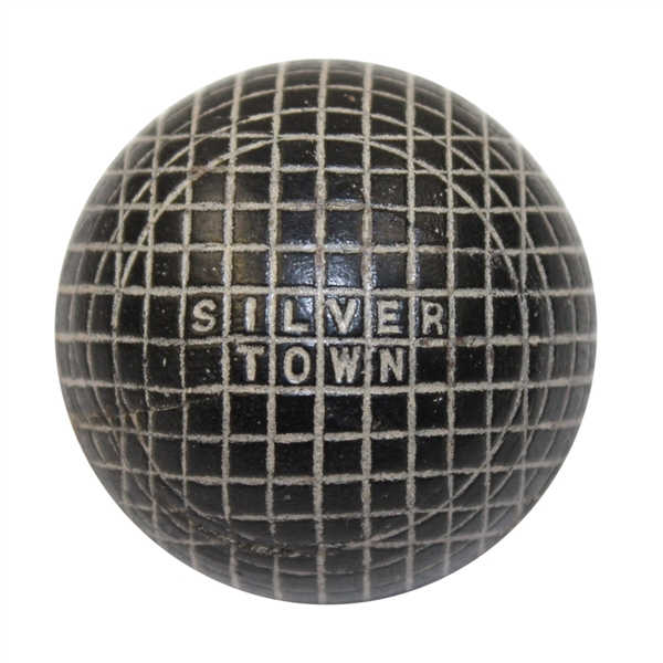 Vintage Silver Town Gutta Percha Golf Ball - Circa 1890s