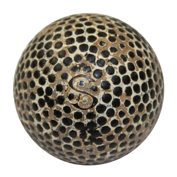 Vintage Silvertown S Bramble Golf Ball - Circa 1890s