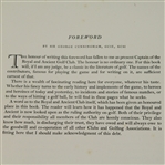 1952 Golf Book 'A History of Golf in Britain' 