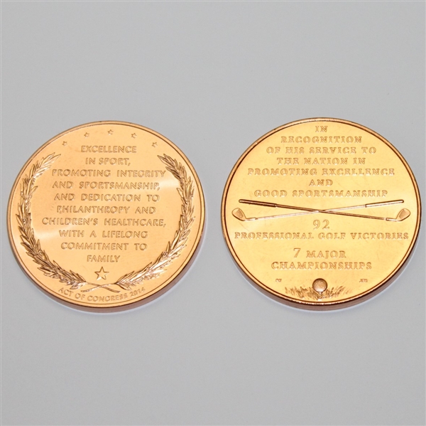 Arnold Palmer Medal & Jack Nicklaus Commemorative Act of Congress Medal
