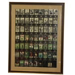 Open Back Framed GSV Set plus Unopened Set of 100 Pro-Set Golf Cards