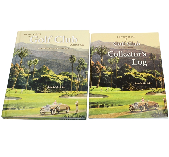 Ronald O. John Signed 'Golf Club Collectibles' Book with Collector's Log JSA COA