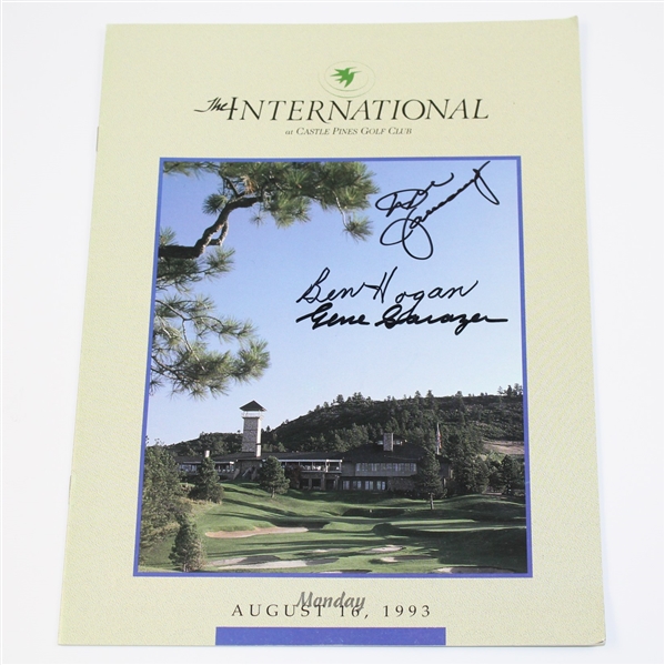 Ben Hogan, Gene Sarazen, & Don January Signed 1993 International Program JSA ALOA