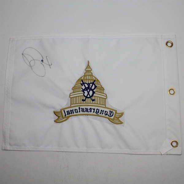 Jason Day Signed Congressional Undated Embroidered Flag JSA ALOA