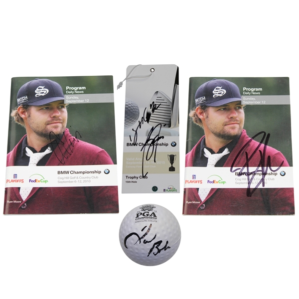 Lot of Four Miscellaneous Signed Items - 2 Programs, Foam Ball, and Ticket JSA ALOA