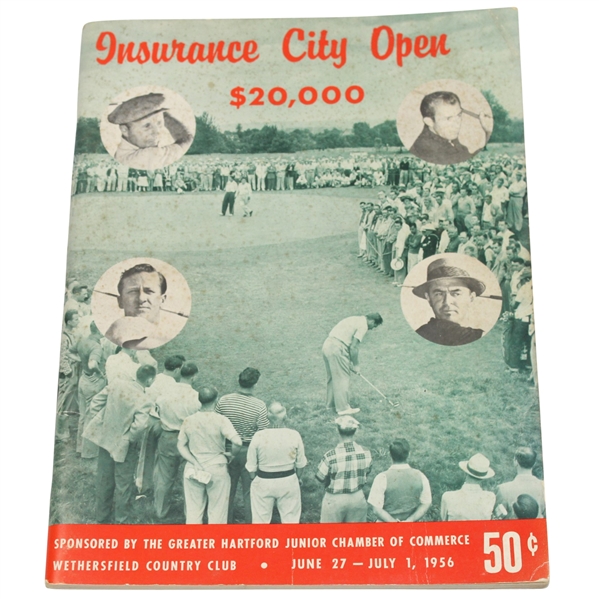 1956 Insurance City Open Program - Arnold Palmer 2nd Career Win!
