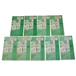 1980-1989 (Sans 1986) Masters Spectator Guides - Great Start To Cornerstone Collection!