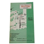 1986 Masters Spectator Guide - Jack Nicklaus 6th Masters and 18th Major Victory
