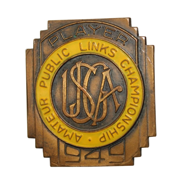 1949 Amateur Public Links Contestant Badge 