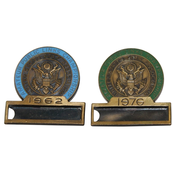 1962 & 1976 Amateur Public Links Contestant Badges