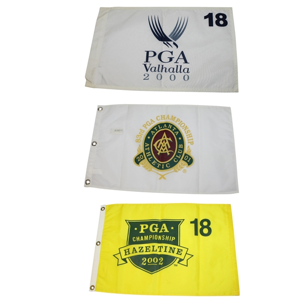 2000, 2001, & 2002 PGA Championship Flags