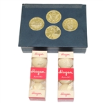Ben Hogan Medallion Box with Two Sleeves of Hogan Signature Golf Balls